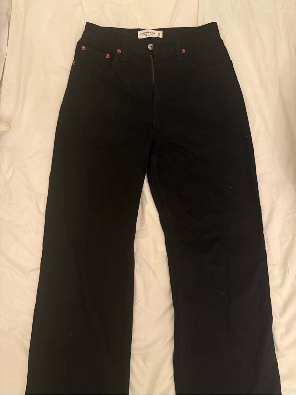 Abercrombie Black High Rise 90s Relaxed Jeans